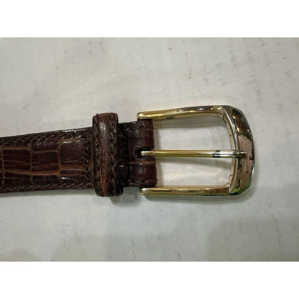 Brighton Classics Gator Leather Unisex‎ Belt M21538 Authentic SIZE 40